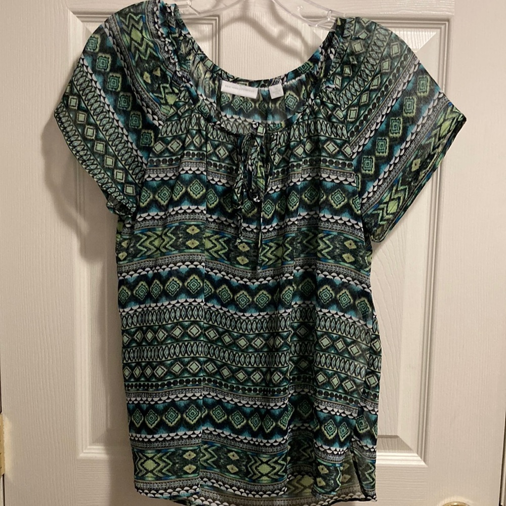 New York and Company Women’s Green Dress Blouse (size XS)